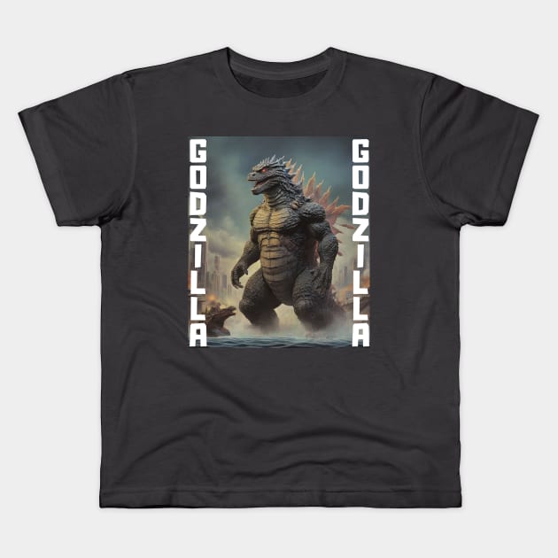 Godzilla Kids T-Shirt by Prossori
